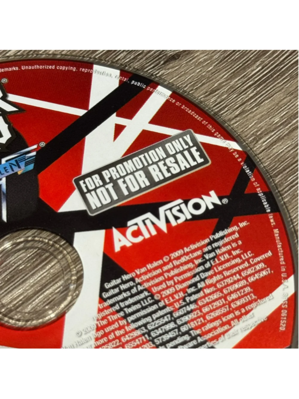 Activision Guitar Hero Van Halen PS3 Playstation 3 Video Game For Promotion Only